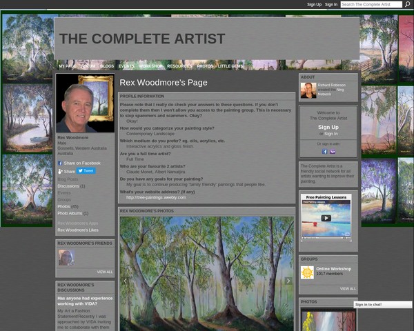 THE COMPLETE ARTIST Rex Woodmore