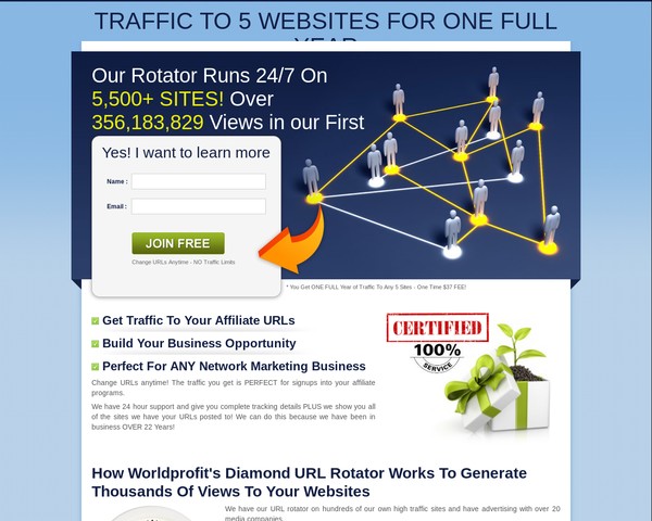 >>>> Traffic To 5 Sites For ONE Full Year with NO Limits >>>> Promote Affiliate Links - Change ANYTI