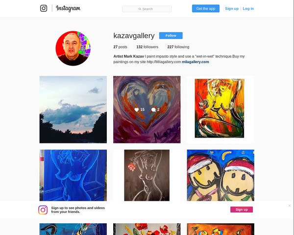 Mark Kazav Gallery on Instagram