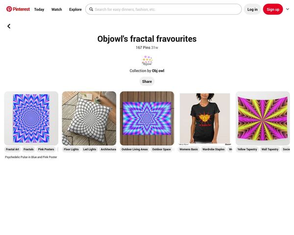 Objowl's Fractal Art Pinterest site