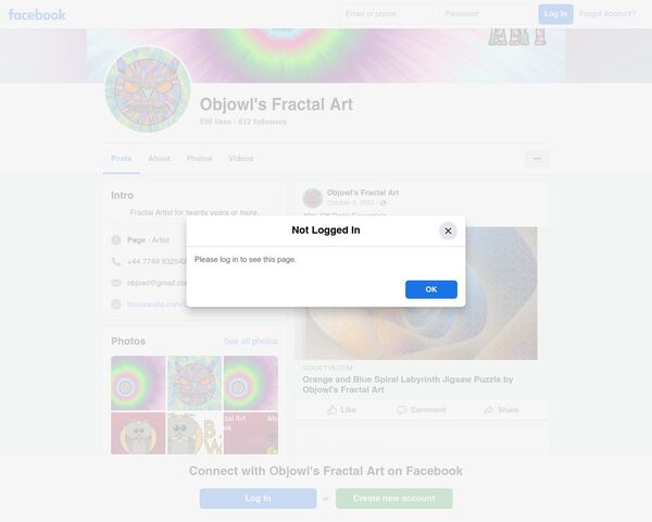 Objowl's Fractal Art Facebool page
