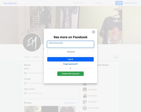 Facebook Eddy Meijer