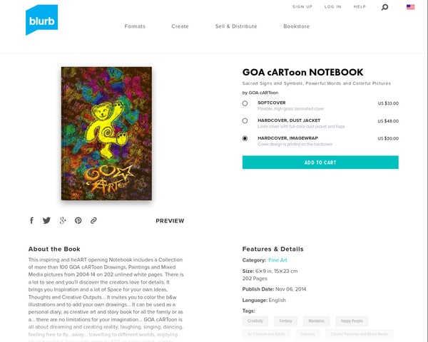 GOA cARToon Notebook @ blurb